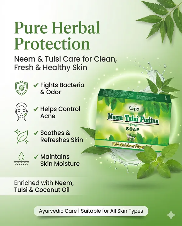 Kaipo_Neem_Tulsi_Pudina_Soap_Herbal_Bathing_Bar_With_Anti_Germ_Properties_Pack_Of_6