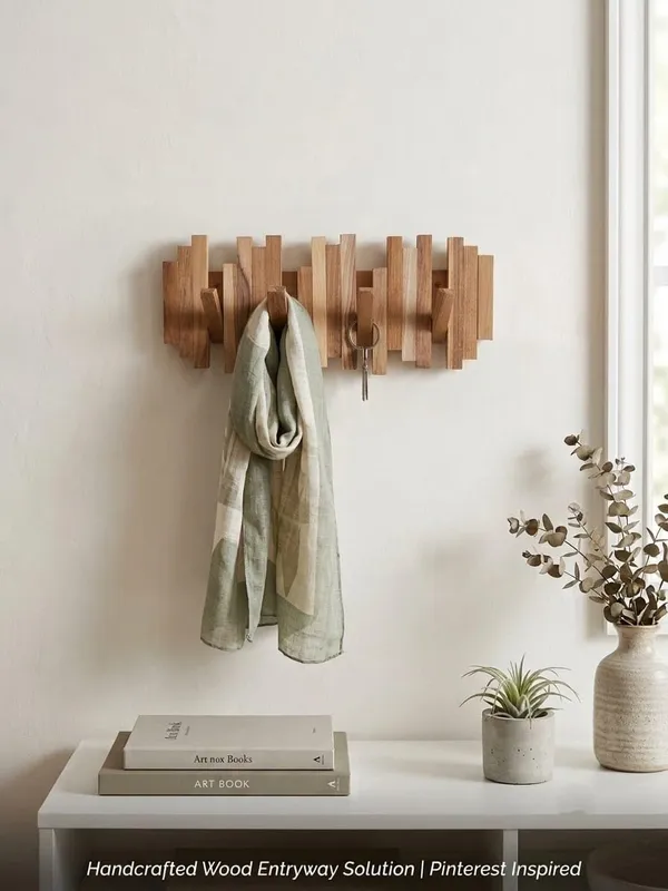 Handcrafted_Wooden_Entryway_Wall-Mounted_Coat_Rack_with_4_Hooks
