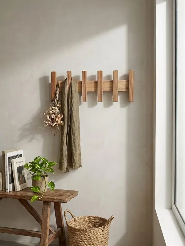 Wooden_Wall_Mounted_Coat_Rack_with_6_Hooks,_Solid_Wood_Wall_Hanger_for_Clothes,_Bags,_Towels,_Scarves_&_Caps,_Multipurpose_Hanging_Organizer_for_Entryway,_Bedroom,_Living_Room_&_Home