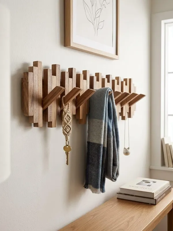 Wooden_Wall_Mounted_Coat_Rack_with_8_Hooks,_Foldable_Pegs,_Solid_Wood_Entryway_Hanger_for_Clothes,_Bags,_Towels_&_Accessories,_Rustic_Home_Décor_Organizer