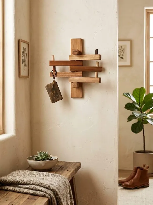Wooden_Wall_Mounted_Key_Holder_with_5_Hooks,_Decorative_Entryway_Organizer_with_Shelf_for_Keys,_Bags,_Scarves,_and_Accessories