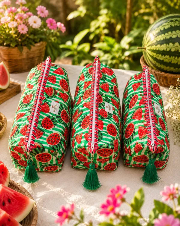 Watermelon_Cotton_Quilted_Pouch_Set_Of_3_with_Tassel_