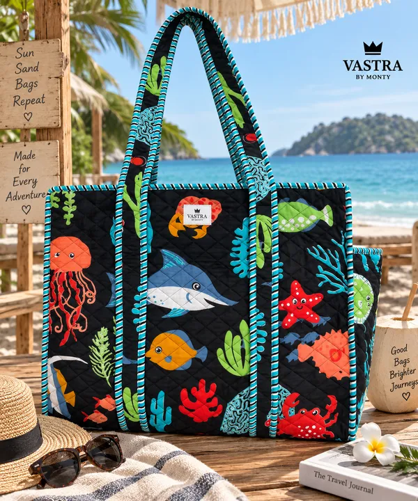 Small_Black_Sea_Creatures_Tote_Bag