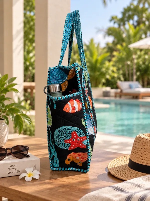 Small_Black_Sea_Creatures_Tote_Bag