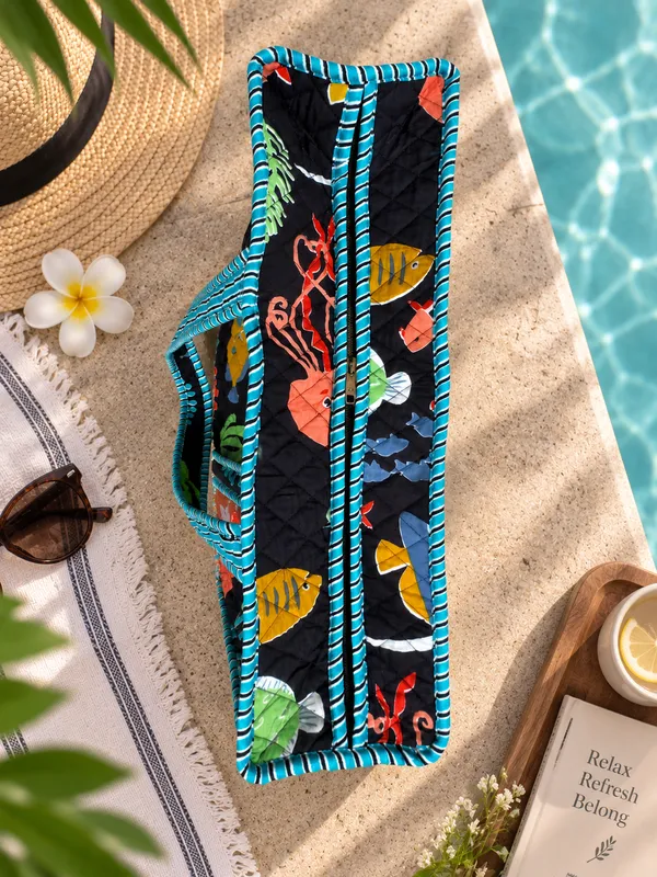 Small_Black_Sea_Creatures_Tote_Bag