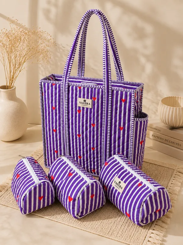 Purple_Heart_Stripe_Tote_Bag_And_Pouch_Combo_By_Vastra_By_Monty