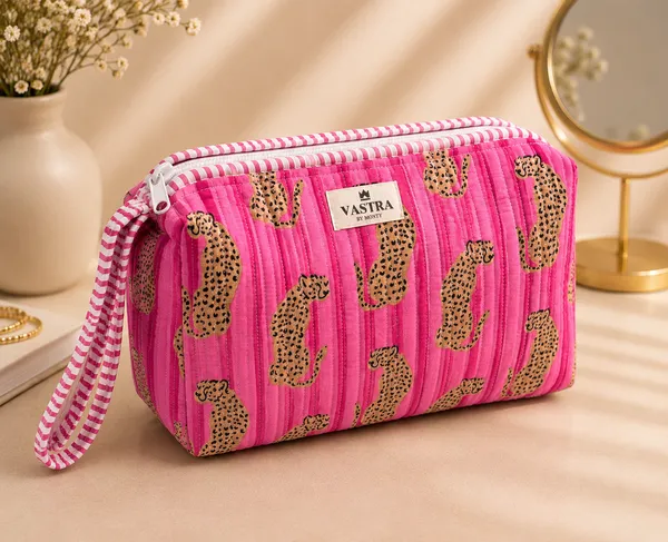 Pink_Stripe_Leapord_Handblocked_Cotton_Quilted_Multi_Compartment_Organizer_Pouch