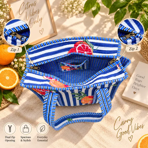 Small_Blue_Stripe_Citrus_Cotton_Quilted_Tote_Bag