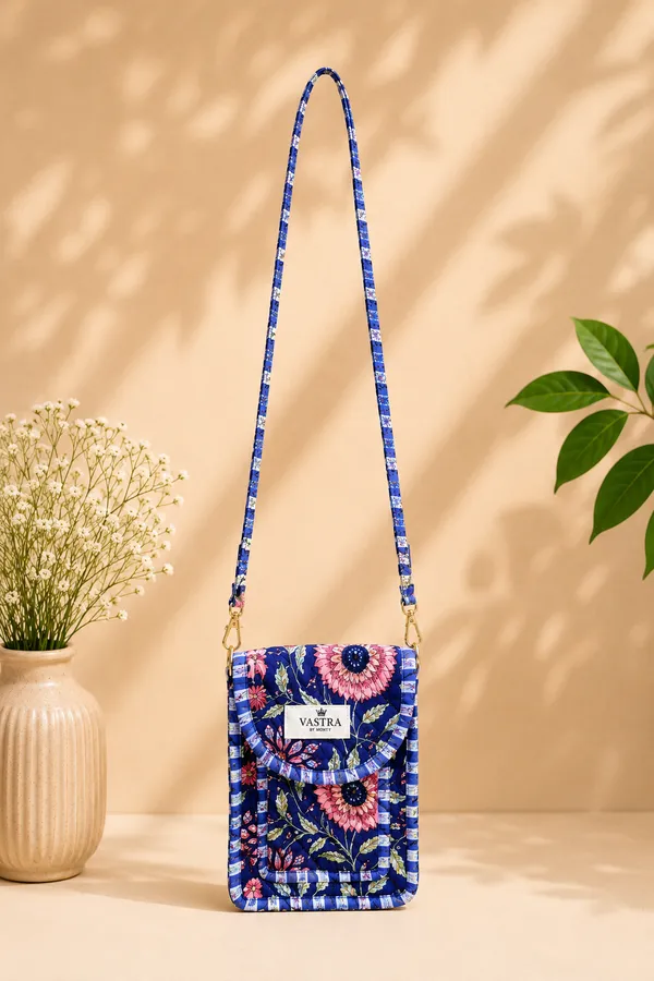Blue_Floral_Handblocked_Cotton_Quilted_Cross_Shoulder_Sling_Bag