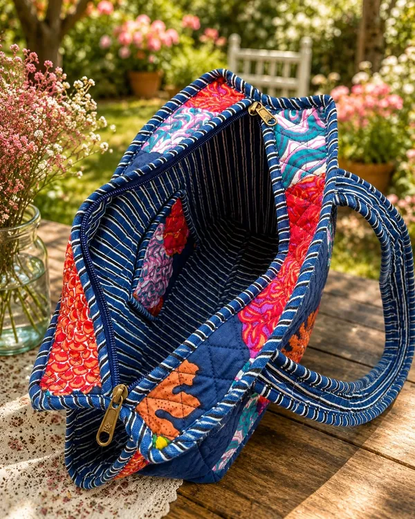 Blue_Floral_Cotton_Quilted_Small_Tote_Bag_