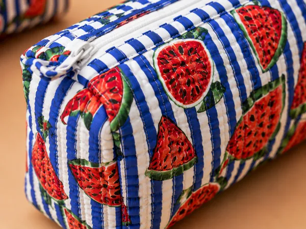 Blue_Stripe_Watermelon_Handblocked_Cotton_Quilted_Pouch_Set_Of_3_For_Women
