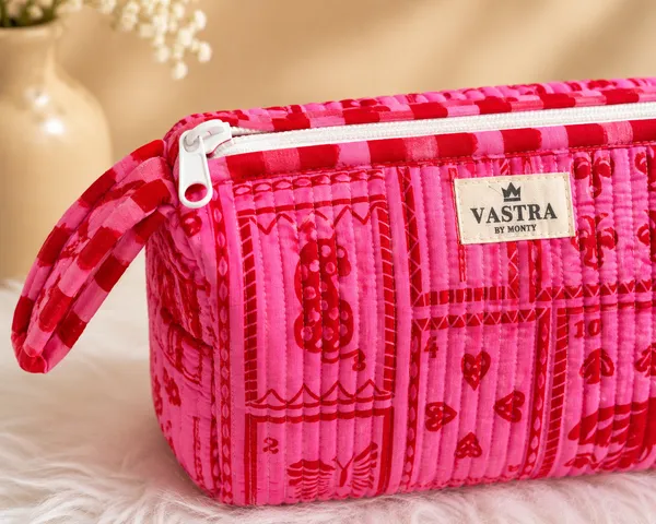 Blush_Card_Handblocked_Quilted__Cotton_Multi_Compartment_Organizer_Pouch