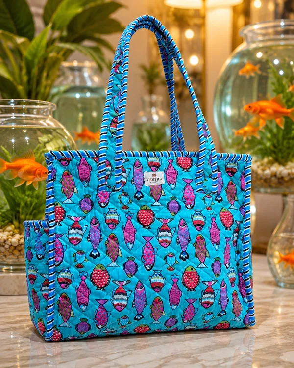 Colourful_Fishes_Sky-Blue_Cotton_Quilted_Small_Tote_Bag_