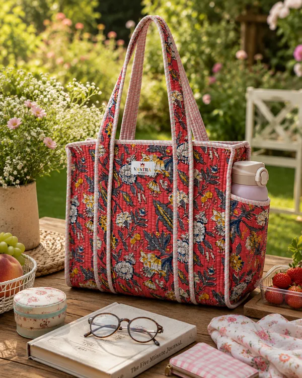 Coral_Bloom_Handblocked_Cotton_Quilted_Small_Tote_Bag_