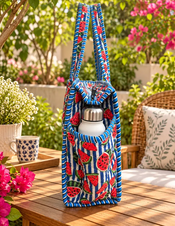 Blue_Stripe_Watermelon_Handblocked_Cotton_Quilted_Tote_Bag