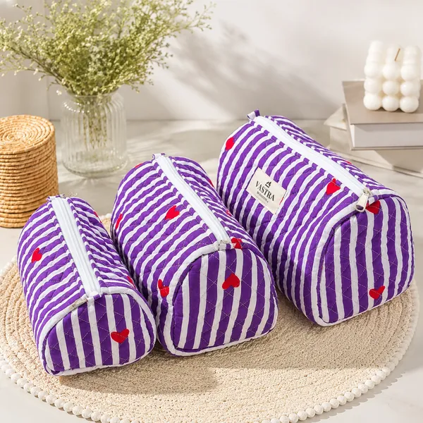 Purple_Heart_Stripe_Cotton_Quilted_Pouch_Set_Of_3_