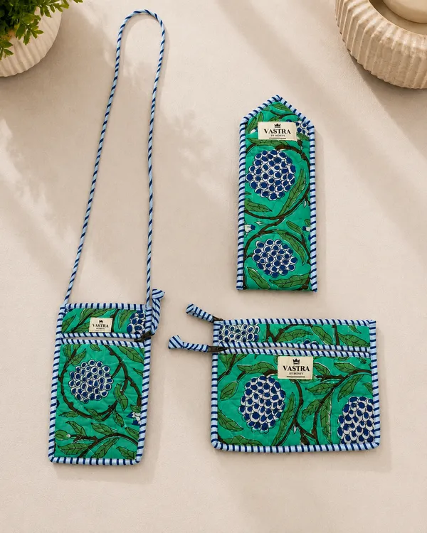 Green_Custard_Apple_Sling,_Sunglass_Case_&_Flat_Pouch_Combo