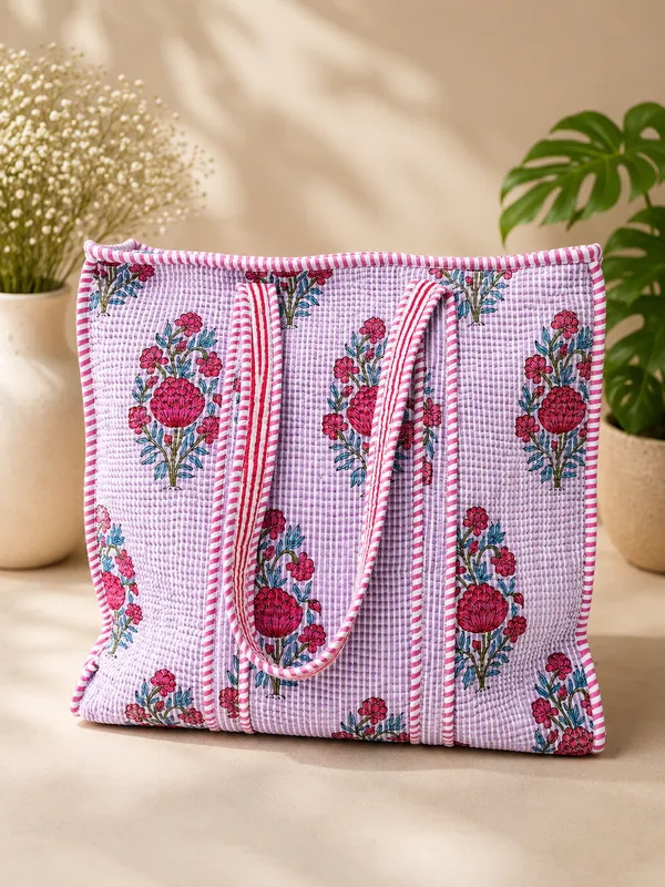 Lavender_Striped_Blossom__Cotton_Quilted_Large_Tote_Bag_