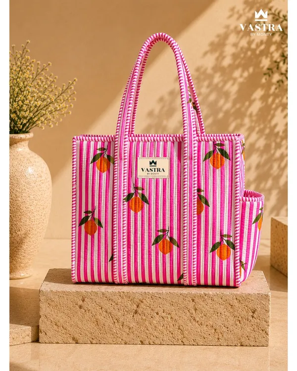 Medium_Pink_Lemon_Stripe_Tote_&_Pouch_Combo