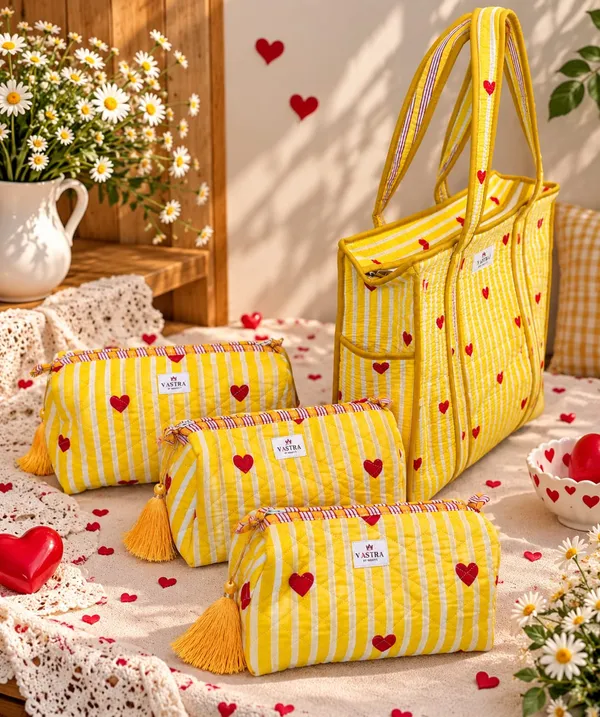 Medium_Yellow_Heart_Stripe_Tote_&_Pouch_Combo
