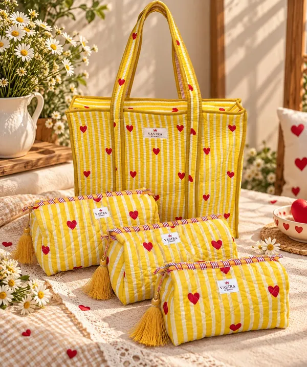 Medium_Yellow_Heart_Stripe_Tote_&_Pouch_Combo