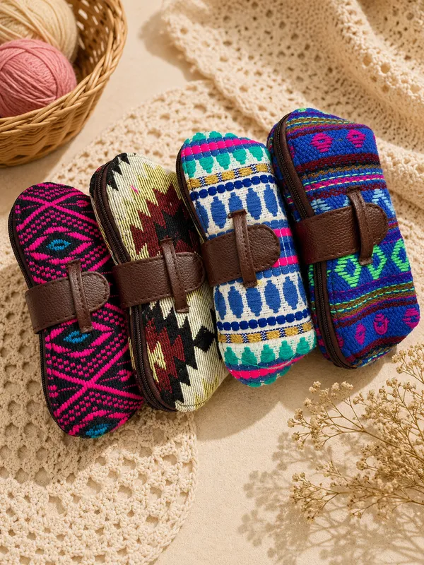 Multicolour_Crochet_Sunglass_Case_Set_Of_4