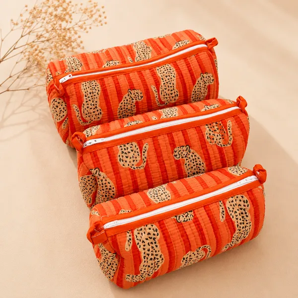 Orange_Stripe_Tiger__Handblocked_Cotton_Quilted_Pouch_Set_Of_3