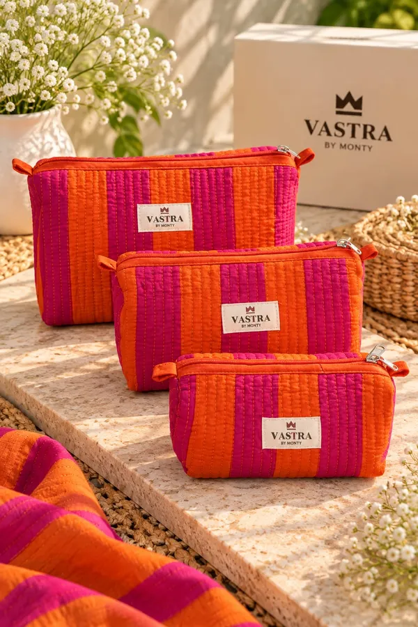 Orange_&_Pink_Stripe_Pouch_Set