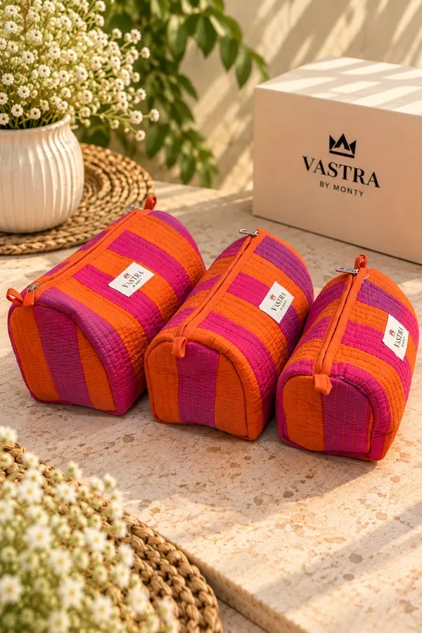 Orange_&_Pink_Stripe_Pouch_Set