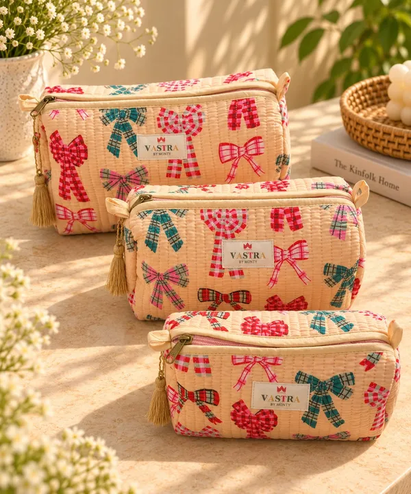 Peach_Bow_Pouch_Set_Of_3