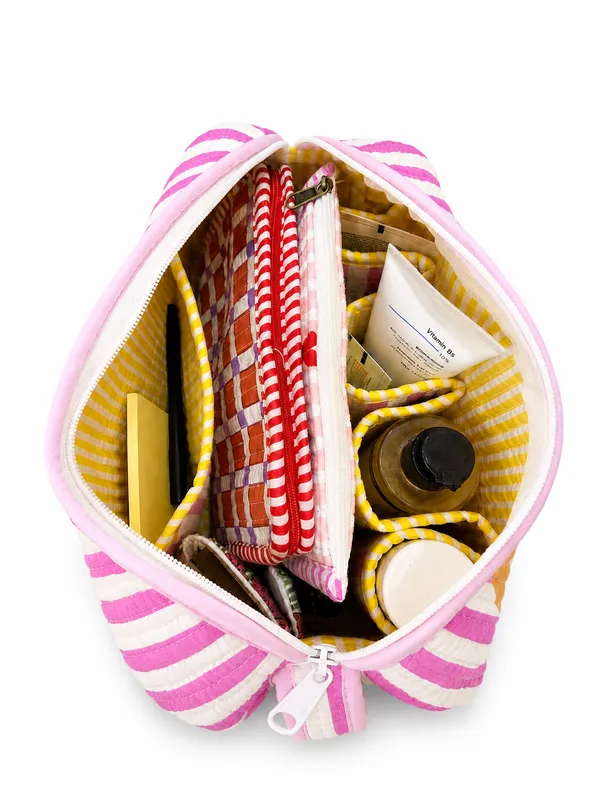 Pink_Lemon_Stripe_Handblocked_Cotton_Quilted_Multi_Compartment_Organizer_Pouch