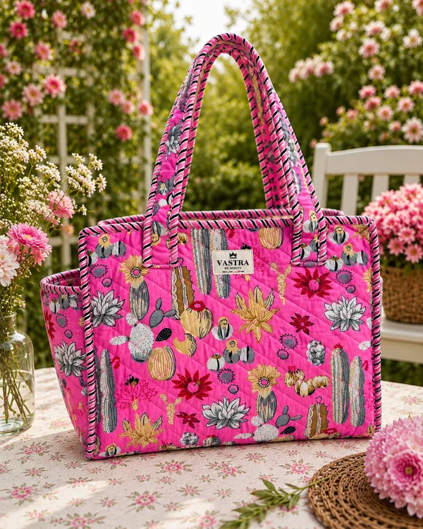 Pink_Spring_Bloom_Cotton_Quilted_Small_Tote_Bag_
