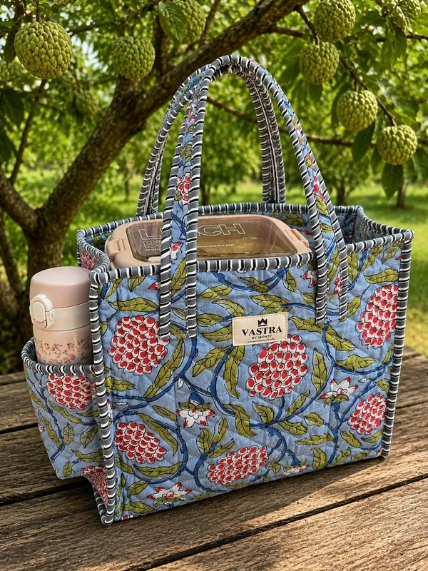 Powder_Blue_Sitafal_Cotton_Quilted__Small_Tote_Bag