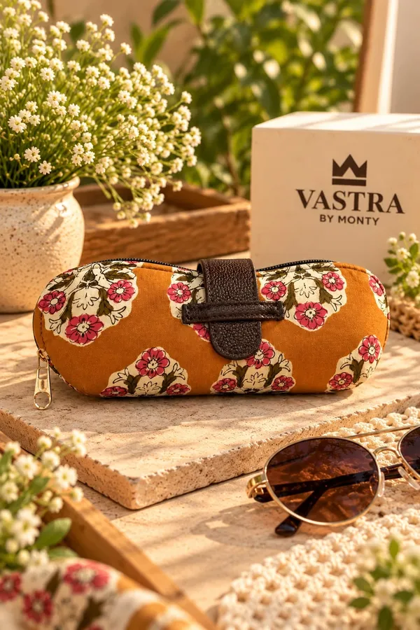 Rust_Orange_Floral_Cotton_Handblocked_Structured_Sunglass_Case