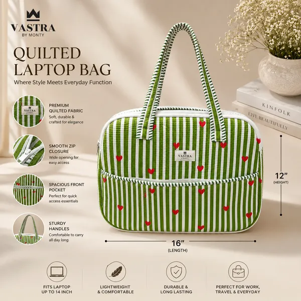Rajwadi_Heartline_Green_Stripes_Laptop_Bag_by_Vastra_by_Monty