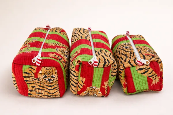 Red_Green_Stripe_Tiger_Cotton_Quilted__Pouch_Set_of_3