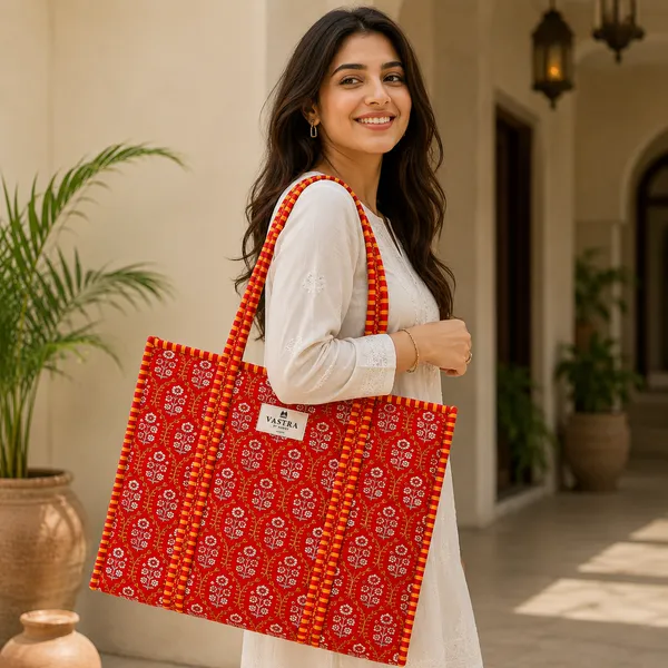 Red_Mughal_Printed_Handblocked_Cotton_Quilted_Tote_Bag_For_Women_(Large)