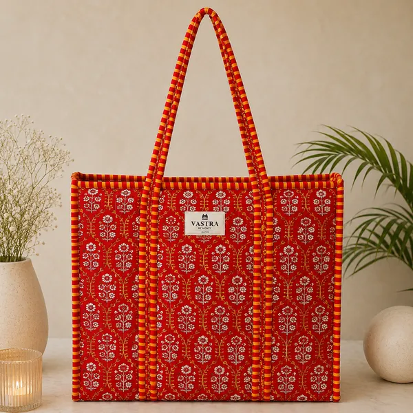 Red_Mughal_Printed_Handblocked_Cotton_Quilted_Tote_Bag_For_Women_(Large)
