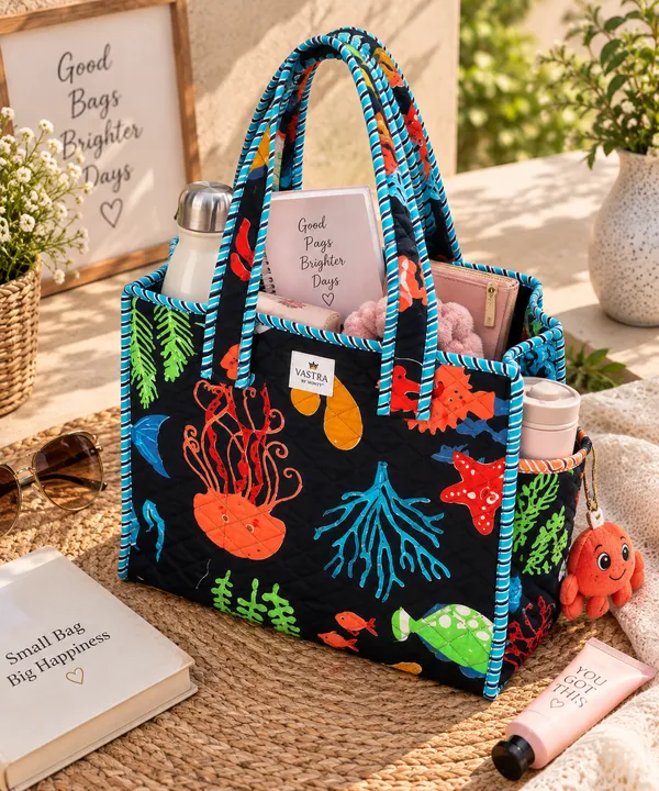 Small_Black_Sea_Creatures_Tote_Bag