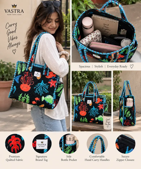 Small_Black_Sea_Creatures_Tote_Bag