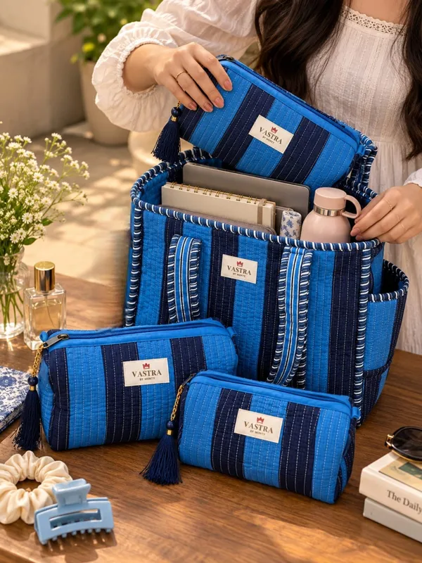 Small_Blue_Stripe_Tote_Bag_&_Pouch_Combo