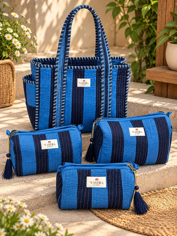 Small_Blue_Stripe_Tote_Bag_&_Pouch_Combo