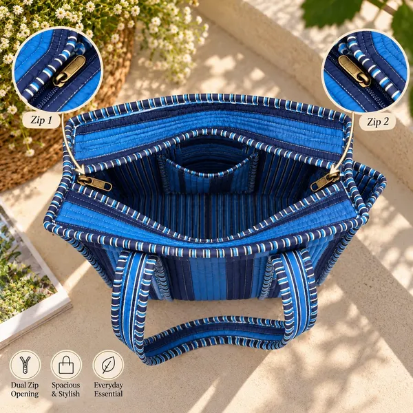 Small_Blue_Striped_Quilted_Tote_Bag