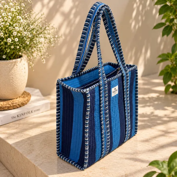 Small_Blue_Striped_Quilted_Tote_Bag