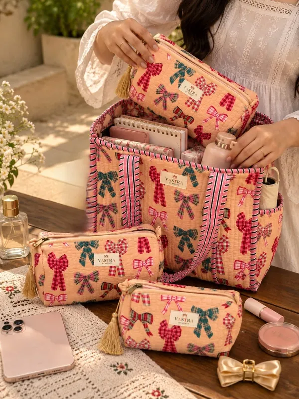 Small_Peach_Bow_Tote_&_Pouch_Combo