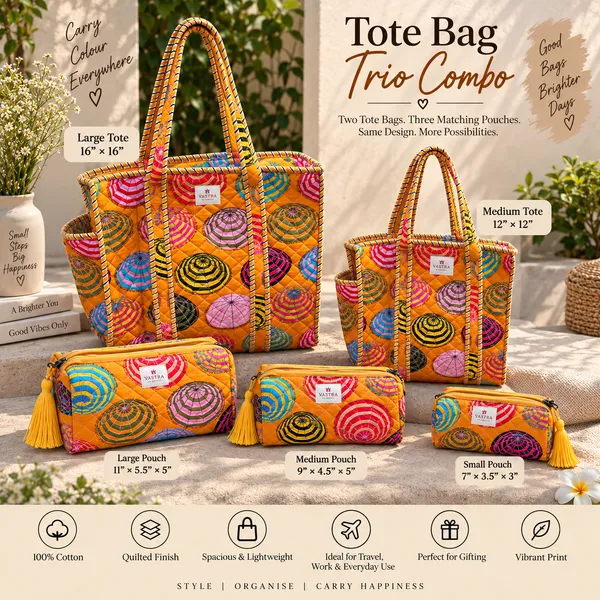 Yellow_Umbrella_Tote_&_Pouch_Trio_Combo