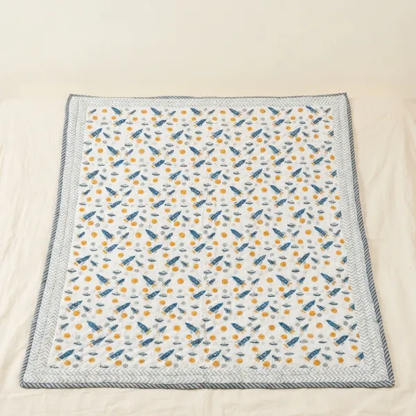Space_Rocket__Reversible_Handblocked_Cotton_Baby_Quilt