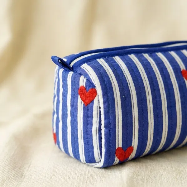 Blue_Heartline_Stripe_Handblocked_Cotton_Quilted_Pouch_Set_Of_3_For_Women