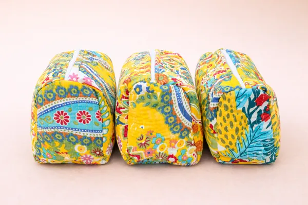 Yellow_Floral_Quilted_Cotton_Pouch_Set_of_3