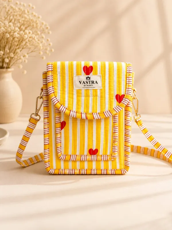 Rajwadi_Heartline_yellow_Stripes_Cotton_Quilted_Cross_Shoulder_Sling_Bag_by_Vastra_by_Monty